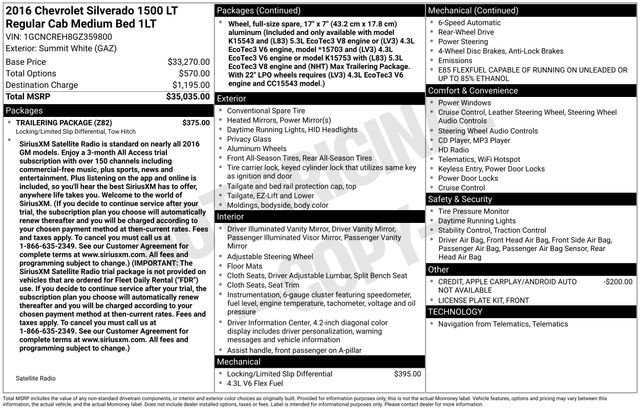 Used 2016 Chevrolet Silverado 1500 LT w/ Trailering Package image 4