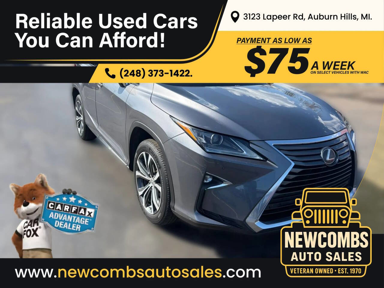 Used 2016 Lexus RX 350 FWD w/ Premium Package image 1