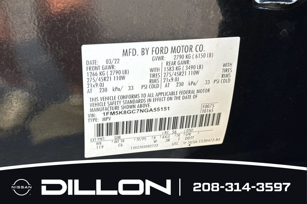 Used 2022 Ford Explorer ST w/ Equipment Group 401A AWD/4WD image 34