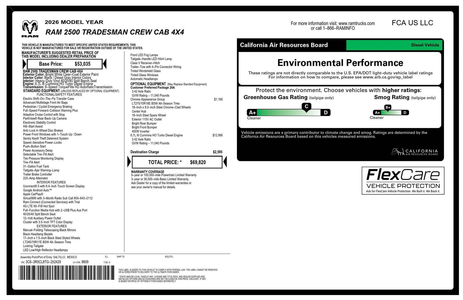 New 2026 RAM 2500 Tradesman w/ Chrome Appearance Group image 45