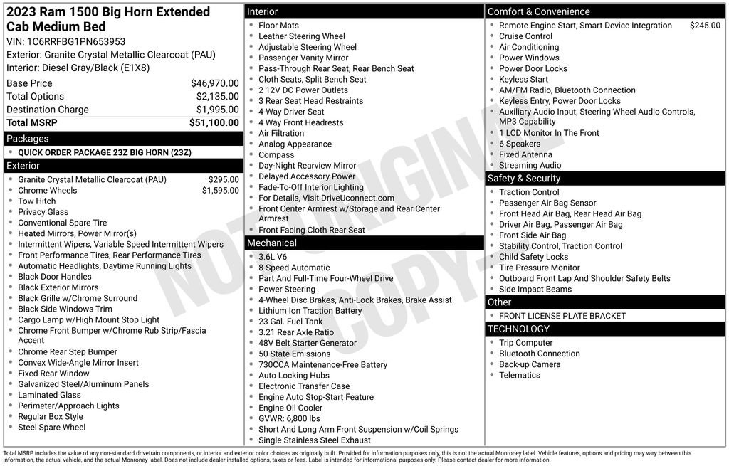 Certified 2023 RAM 1500 Big Horn AWD/4WD image 40