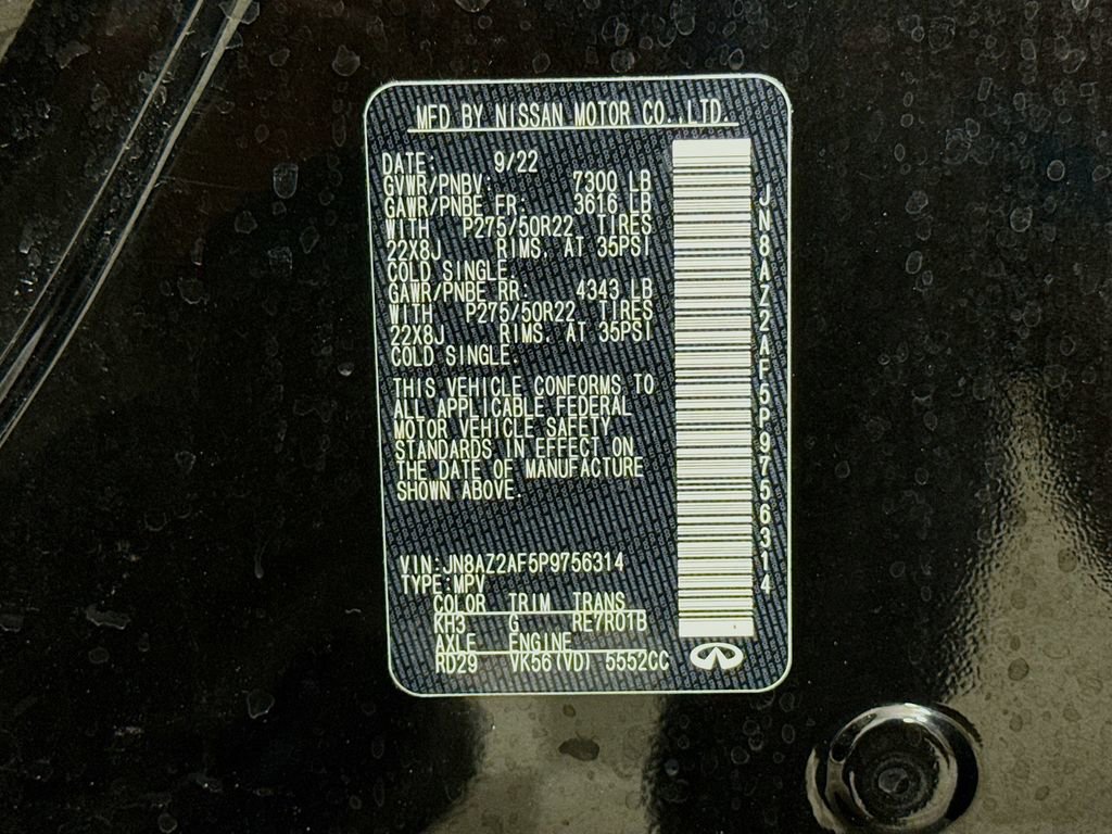 Used 2023 INFINITI QX80 Premium Select w/ Cargo Package image 34