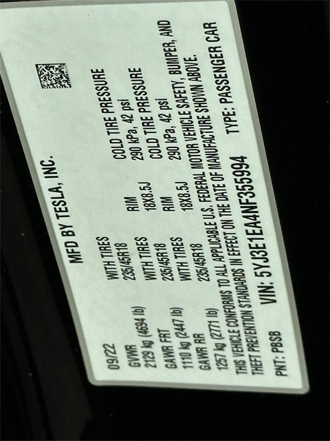 Used 2022 Tesla Model 3 image 24