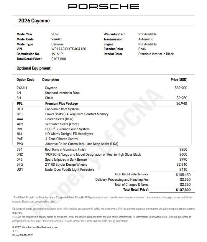 New 2026 Porsche Cayenne image 6