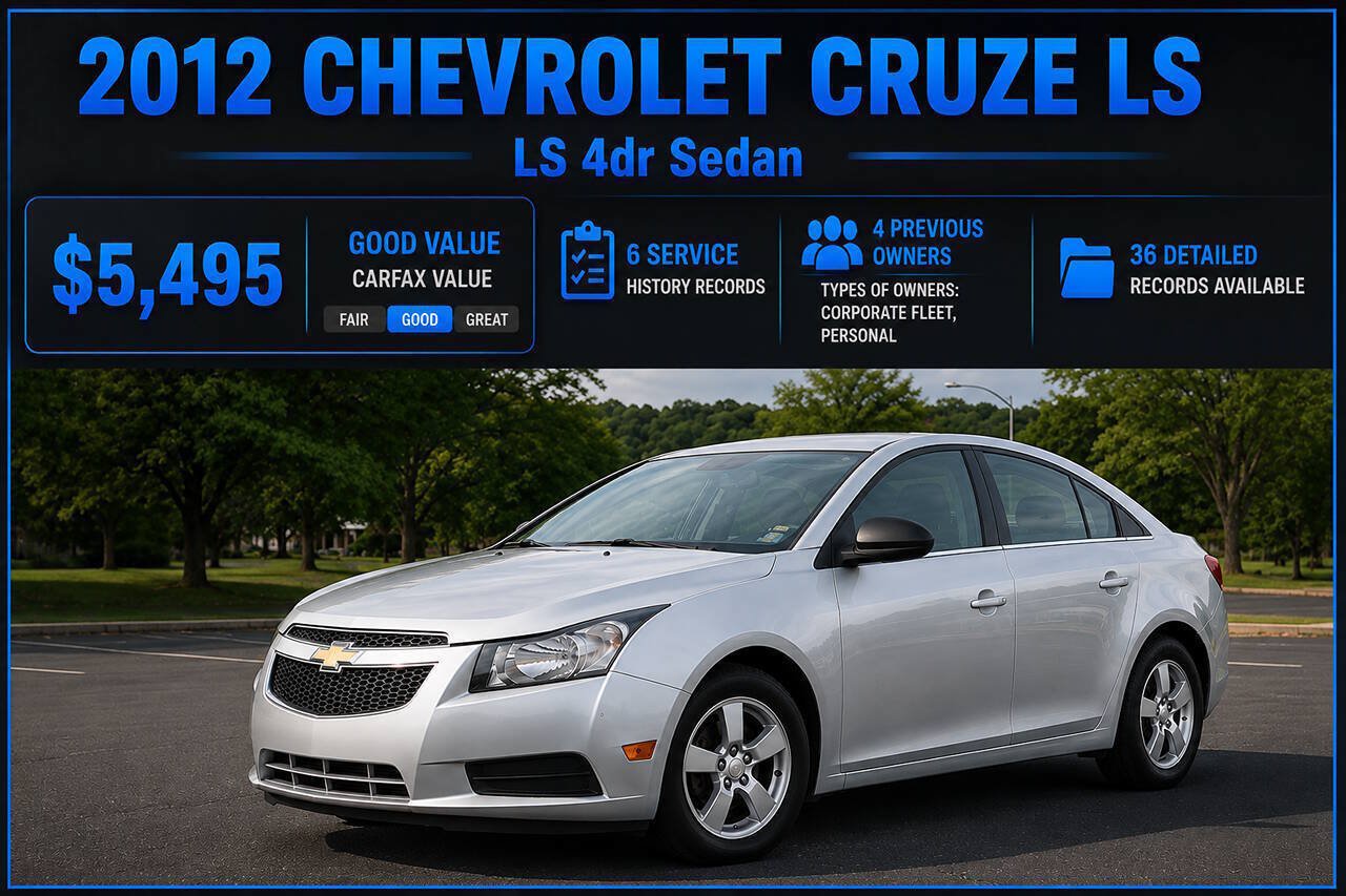 Used 2012 Chevrolet Cruze LS w/ Connectivity Package FWD image 1