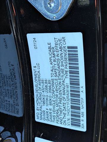 Used 2024 Honda Accord EX image 18