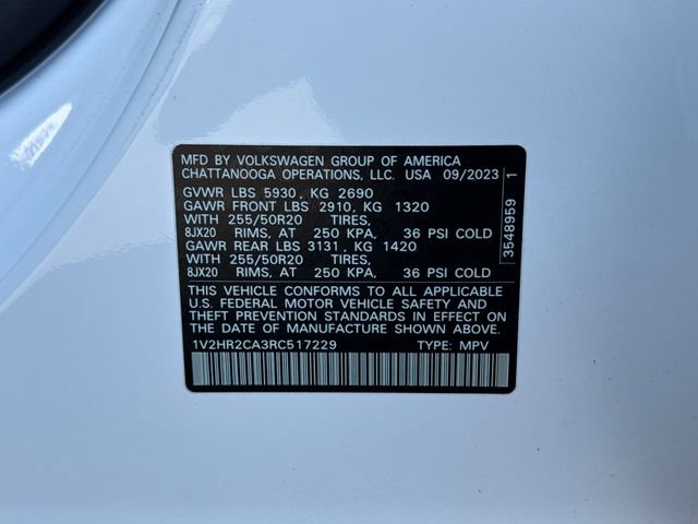 Used 2024 Volkswagen Atlas SE w/ Black Wheel Package AWD/4WD image 24