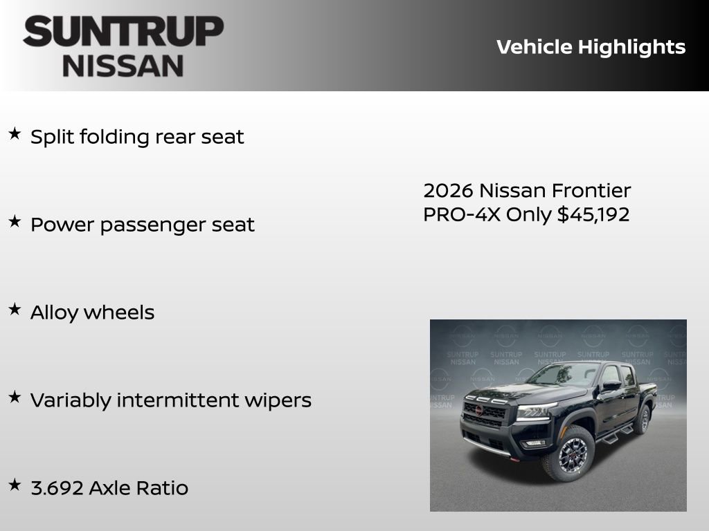 New 2026 Nissan Frontier PRO-4X w/ Pro Premium Package AWD/4WD image 38