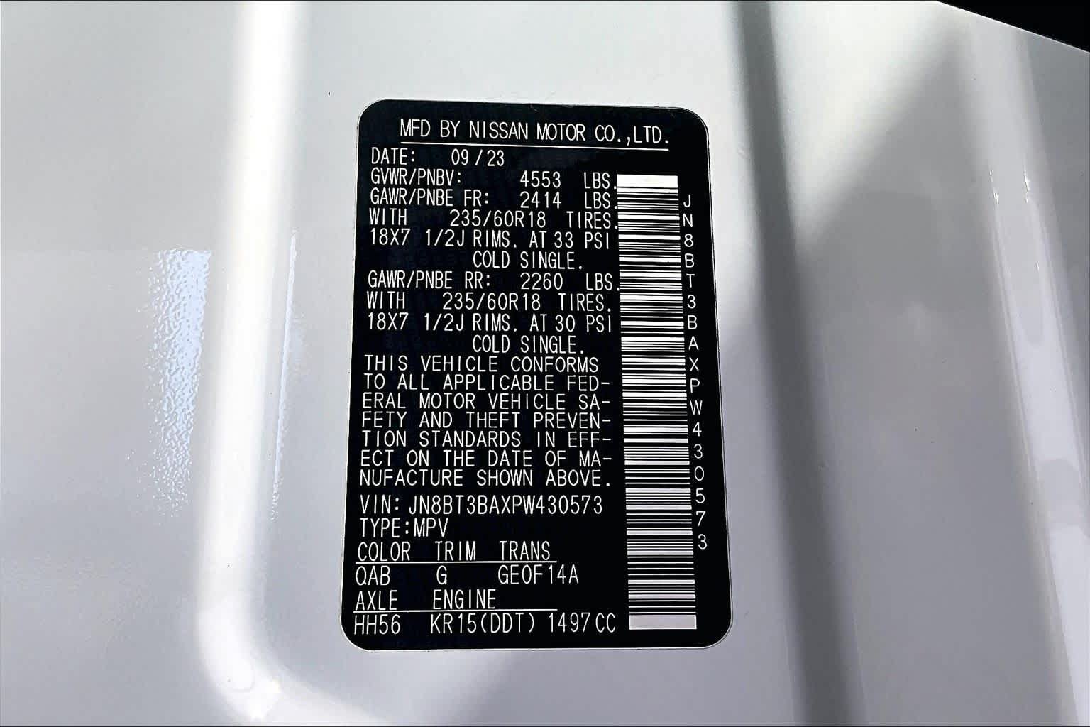Certified 2023 Nissan Rogue SV FWD image 33