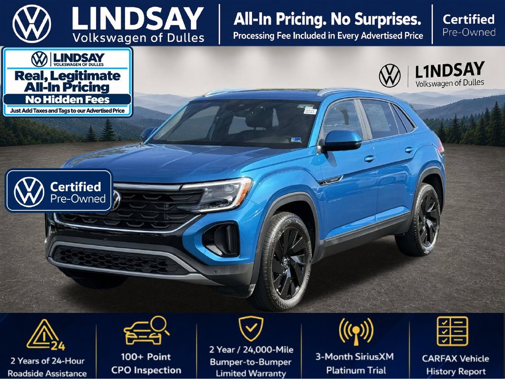 Certified 2024 Volkswagen Atlas Cross Sport SE w/ Panoramic Sunroof Package FWD image 4
