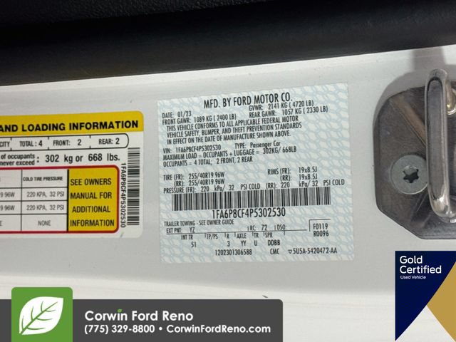 Certified 2023 Ford Mustang GT Premium w/ Equipment Group 401A RWD image 33