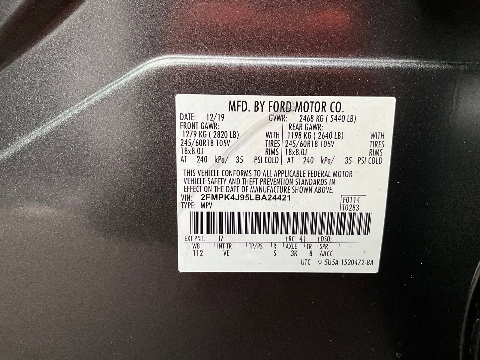 Used 2020 Ford Edge SEL w/ Convenience Package image 35