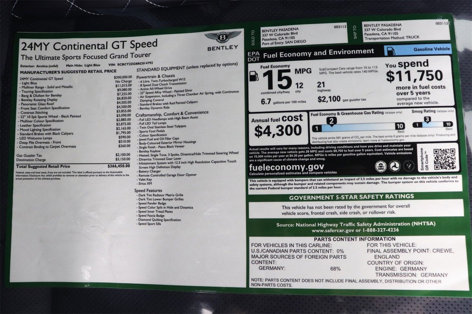 Used 2024 Bentley Continental GT Speed image 37