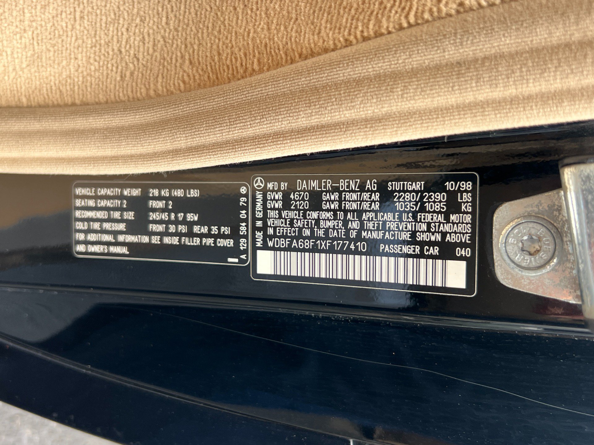 Used 1999 Mercedes-Benz SL 500 image 53