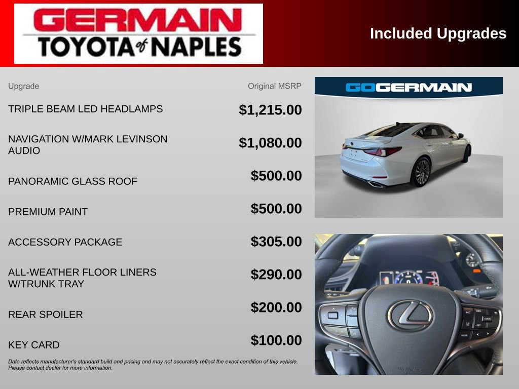 Used 2022 Lexus ES 350 Ultra Luxury w/ Accessory Package FWD image 5