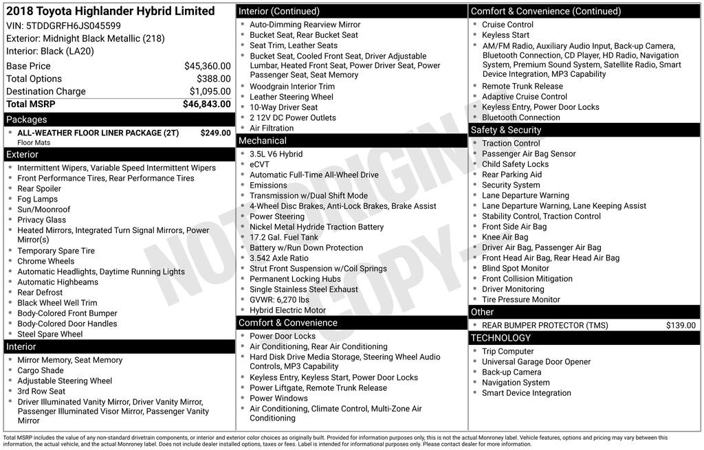 Used 2018 Toyota Highlander Limited image 3