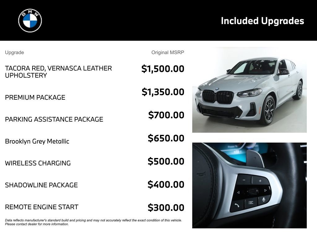 Used 2024 BMW X4 M40i w/ Premium Package AWD/4WD image 4