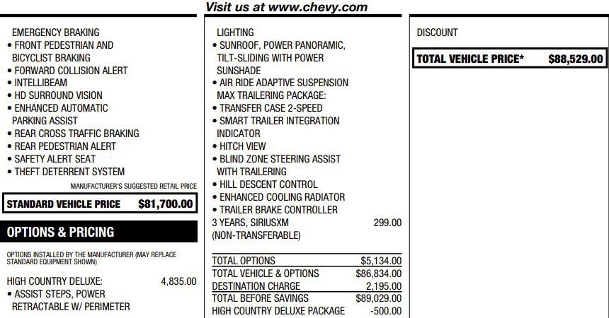 Certified 2025 Chevrolet Tahoe High Country AWD/4WD image 2