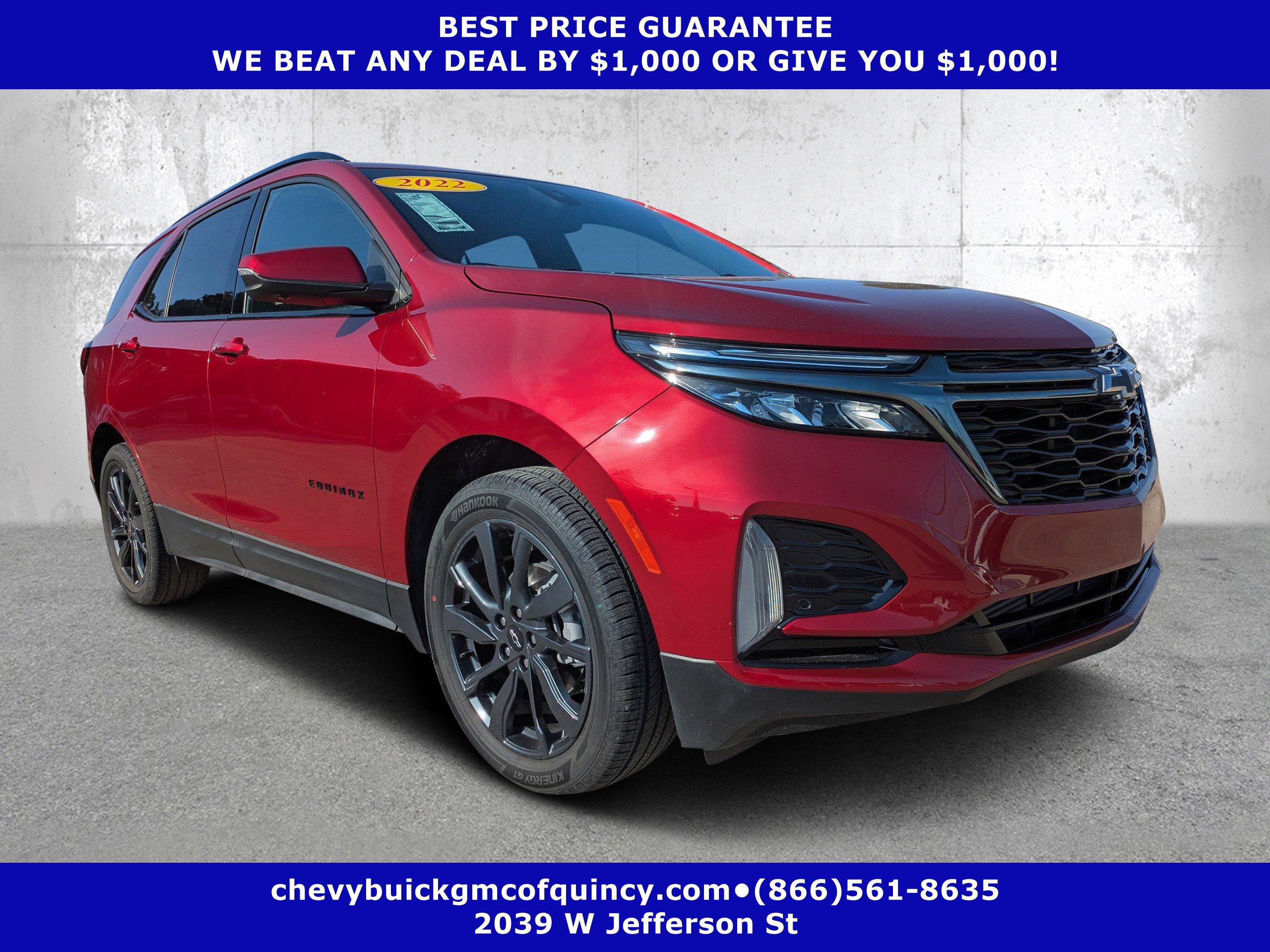 Used 2022 Chevrolet Equinox RS w/ RS Leather Package