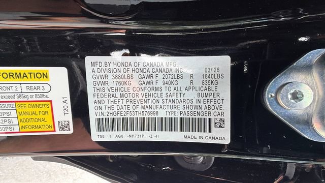 New 2026 Honda Civic Sport image 32