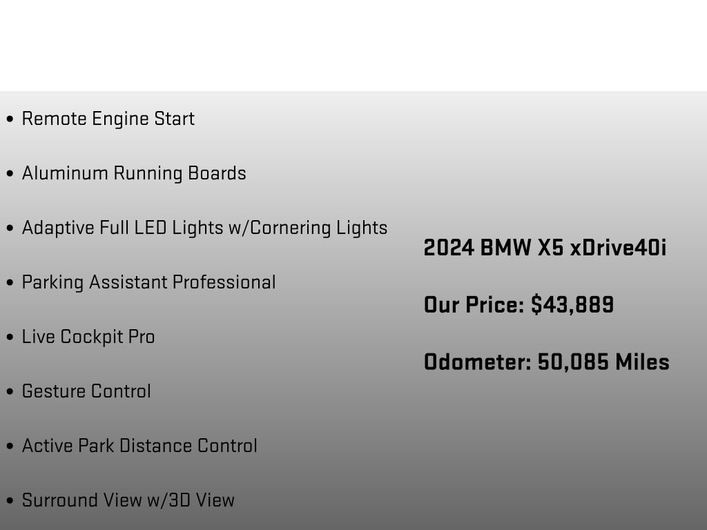 Used 2024 BMW X5 xDrive40i w/ Premium Package image 25