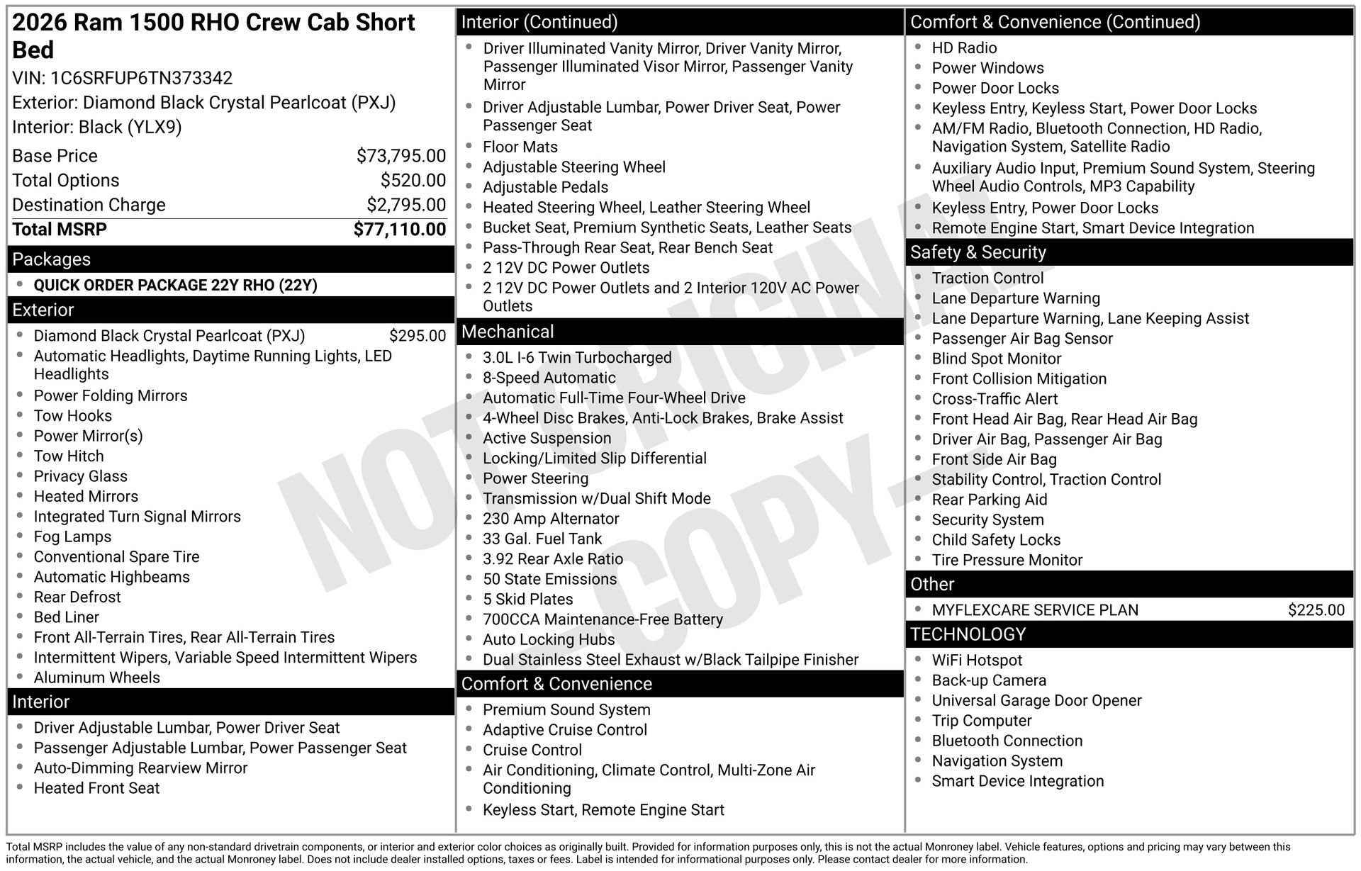 Used 2026 RAM 1500 RHO AWD/4WD image 43