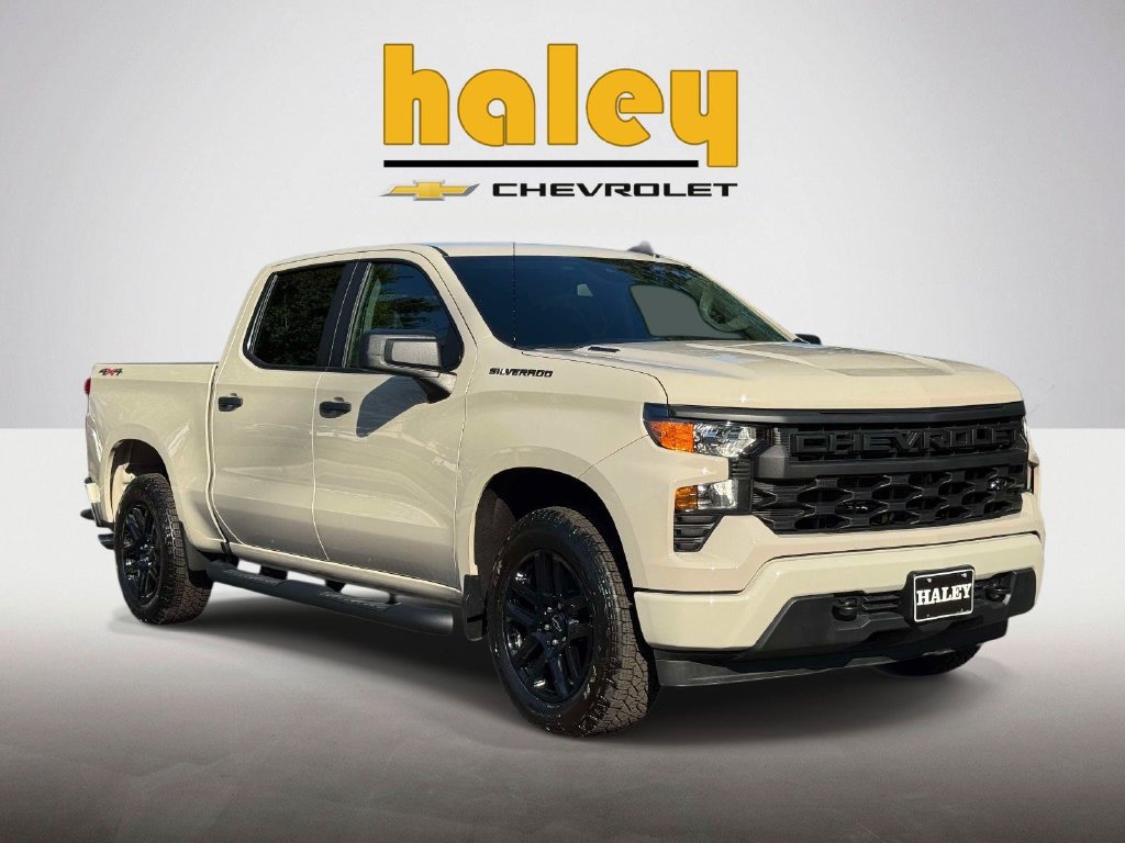 New 2026 Chevrolet Silverado 1500 Custom w/ Turbomax Blackout Package AWD/4WD image 1