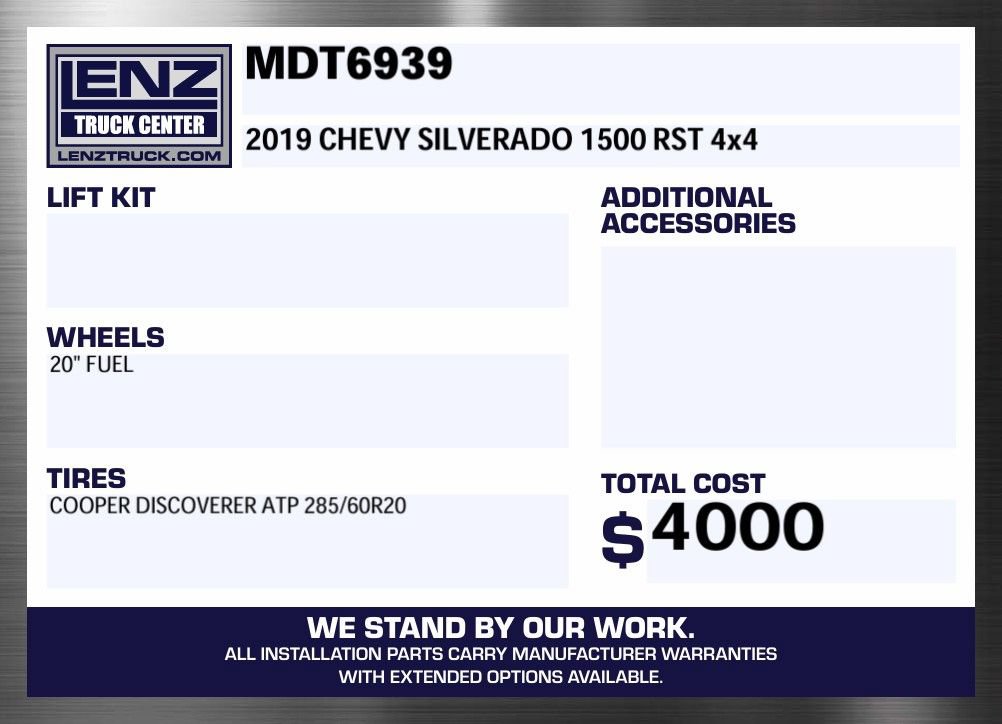Used 2019 Chevrolet Silverado 1500 RST AWD/4WD image 2