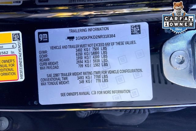 Used 2022 Chevrolet Tahoe Z71 w/ Luxury Package AWD/4WD image 32