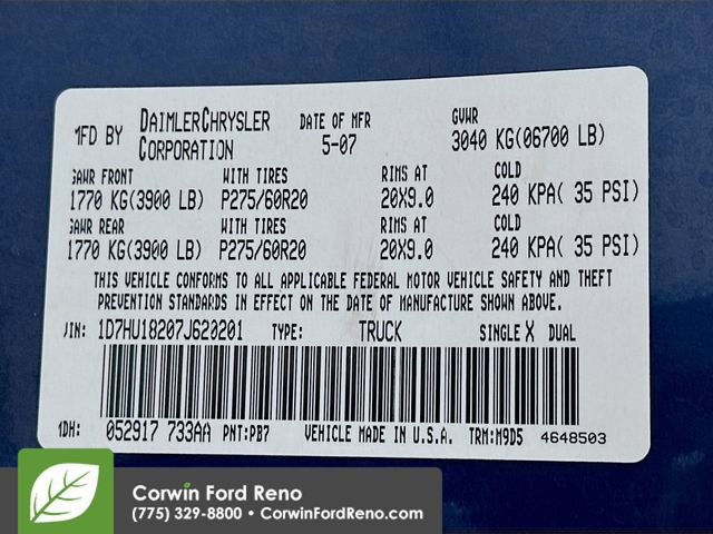 Used 2007 Dodge Ram 1500 Truck SLT w/ Quad Cab Big Horn Value Group image 28