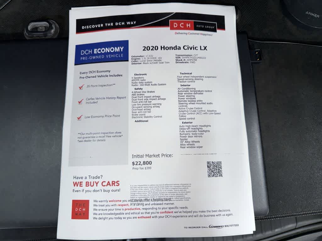 Used 2020 Honda Civic LX image 13