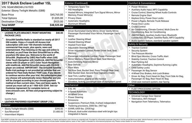 Used 2017 Buick Enclave Leather image 40