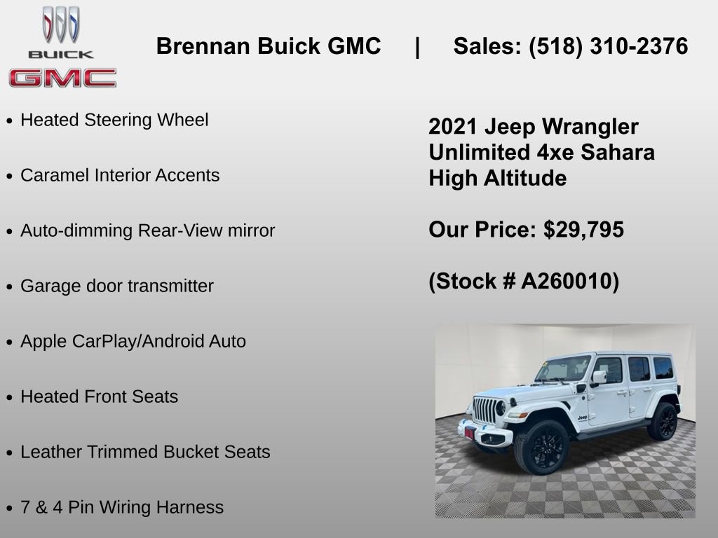 Used 2021 Jeep Wrangler Unlimited Sahara AWD/4WD image 34