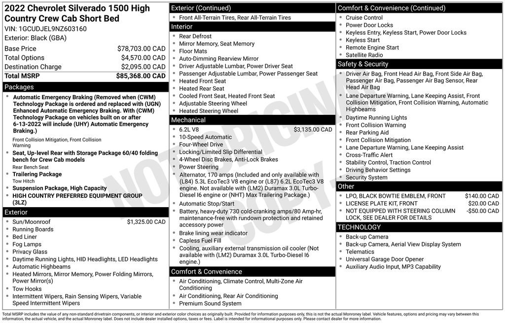 Used 2022 Chevrolet Silverado 1500 High Country image 3