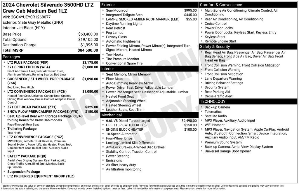 Certified 2024 Chevrolet Silverado 3500 LTZ w/ LTZ Plus Package AWD/4WD image 31