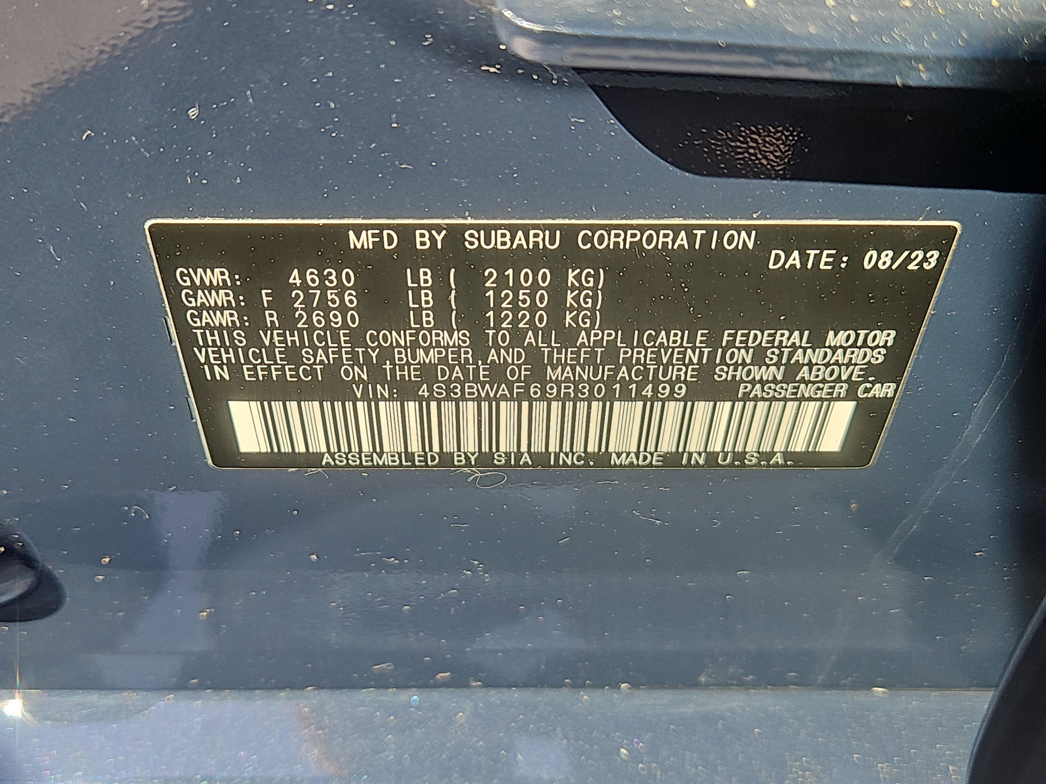 Certified 2024 Subaru Legacy Premium AWD/4WD image 7