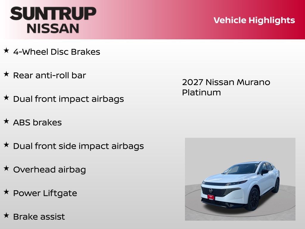 New 2027 Nissan Murano Platinum AWD/4WD image 23