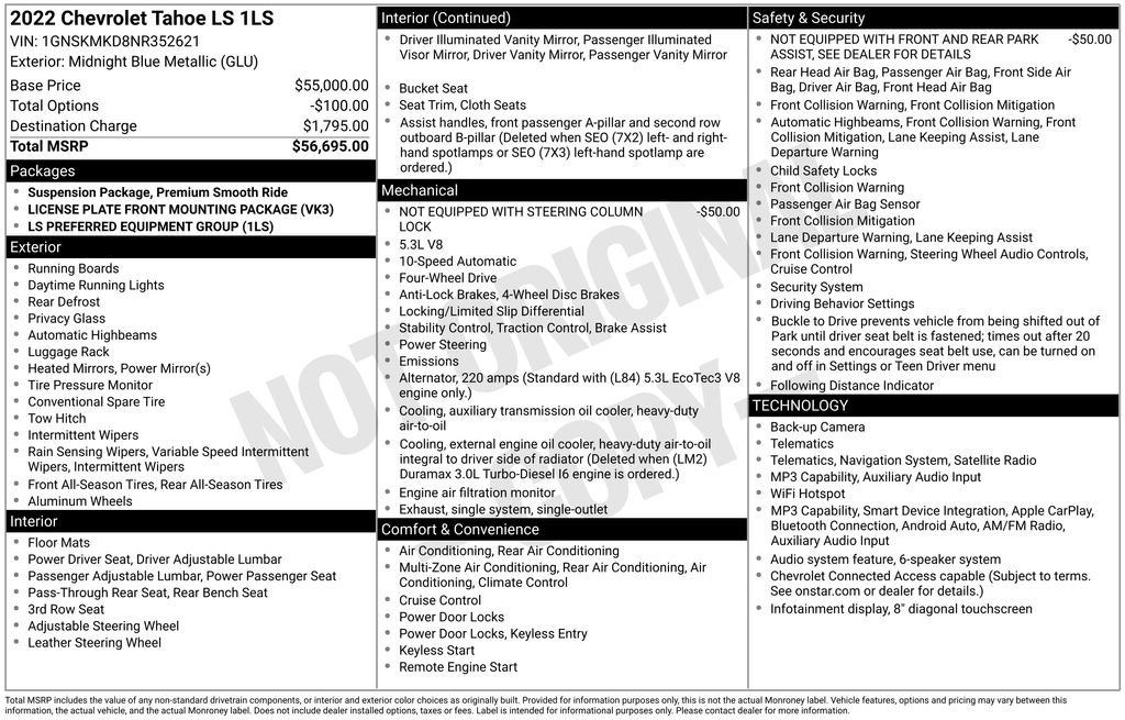 Used 2022 Chevrolet Tahoe LS image 4