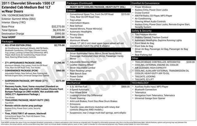 Used 2011 Chevrolet Silverado 1500 LT w/ All-Star Edition AWD/4WD image 7