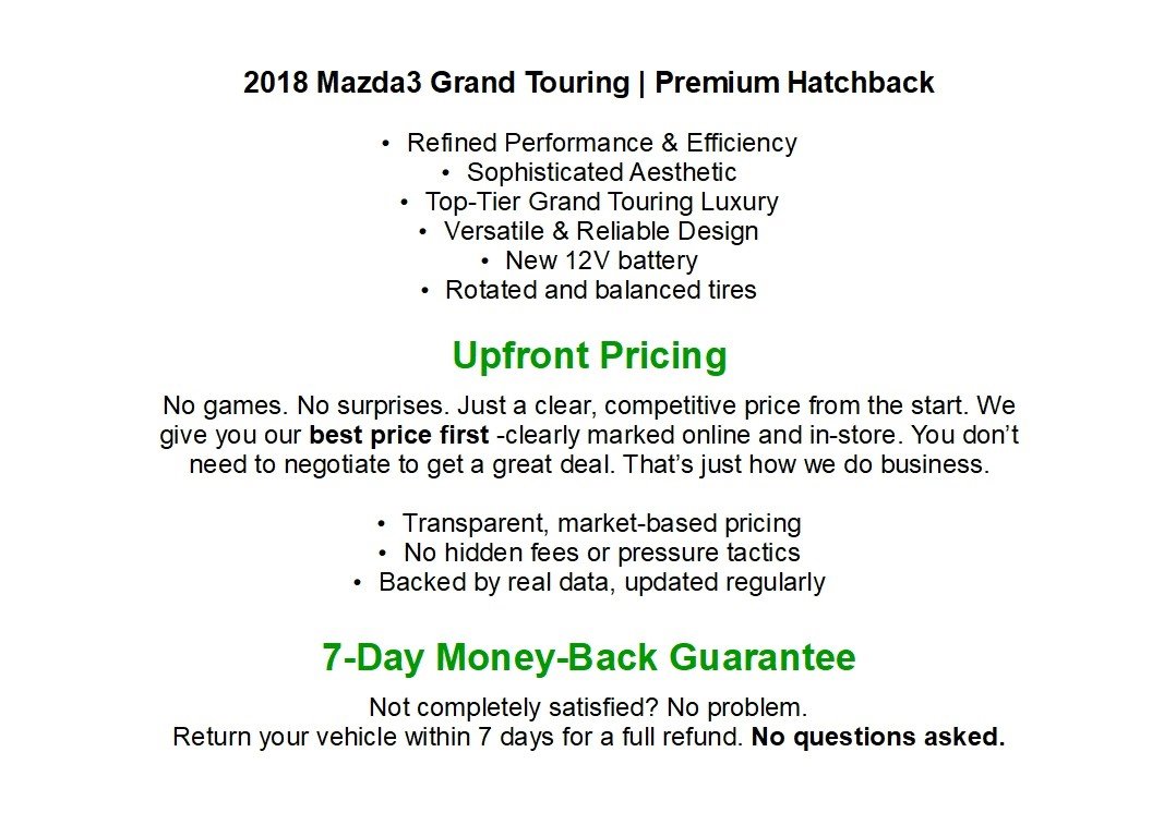 Used 2018 MAZDA MAZDA3 Grand Touring w/ Premium Equipment Package image 2