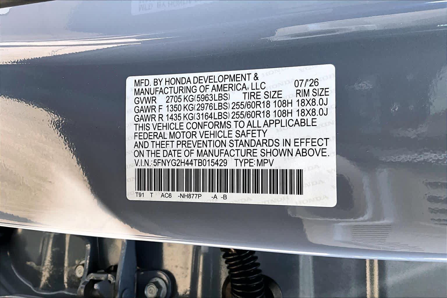 New 2026 Honda Pilot EX-L image 22