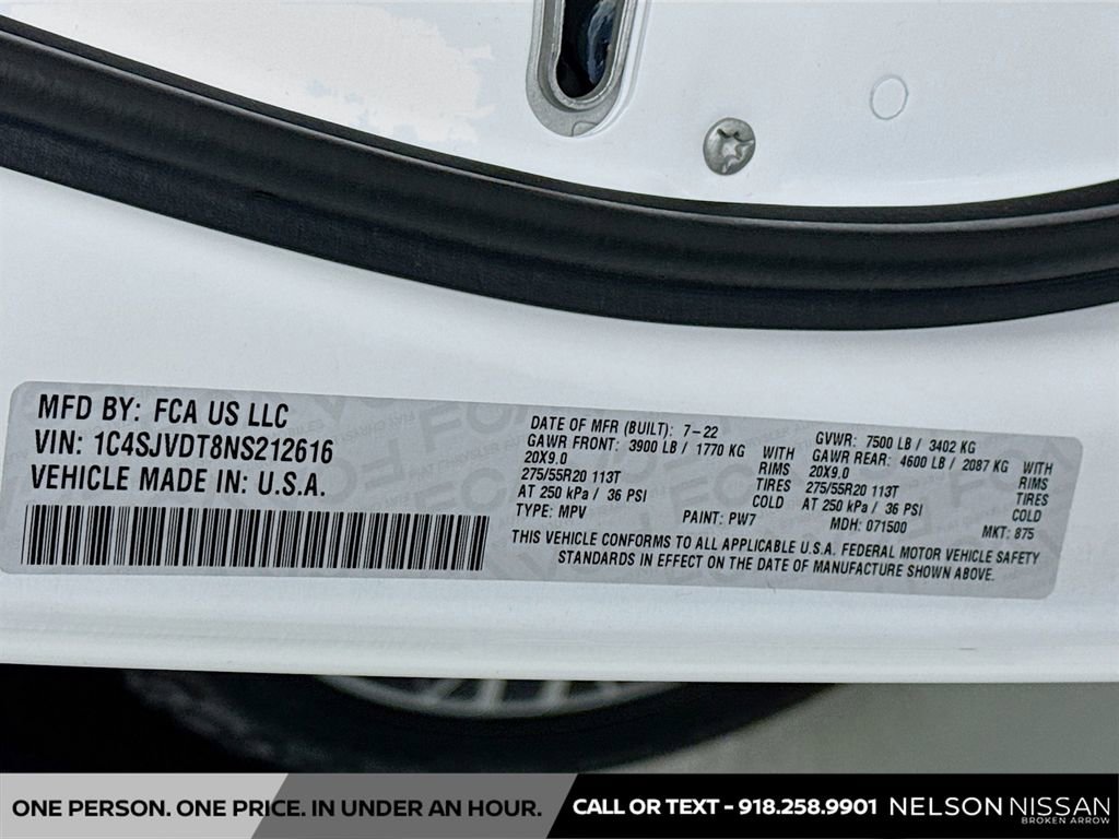 Used 2022 Jeep Wagoneer Series III w/ Convenience Group I image 35