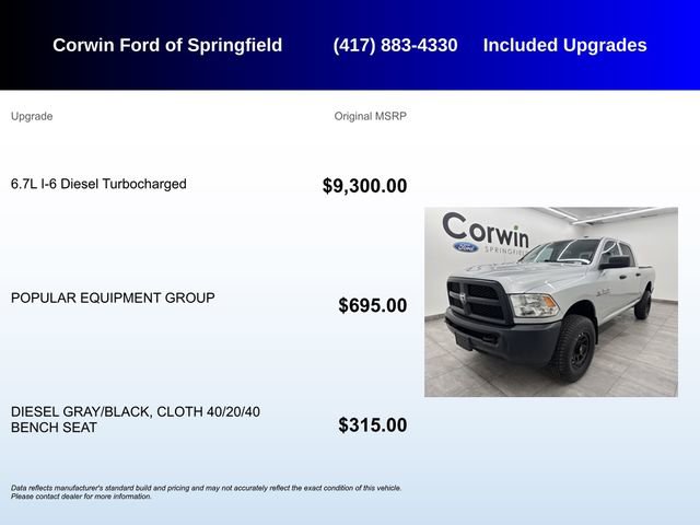 Used 2018 RAM 2500 Tradesman w/ Popular Equipment Group image 5