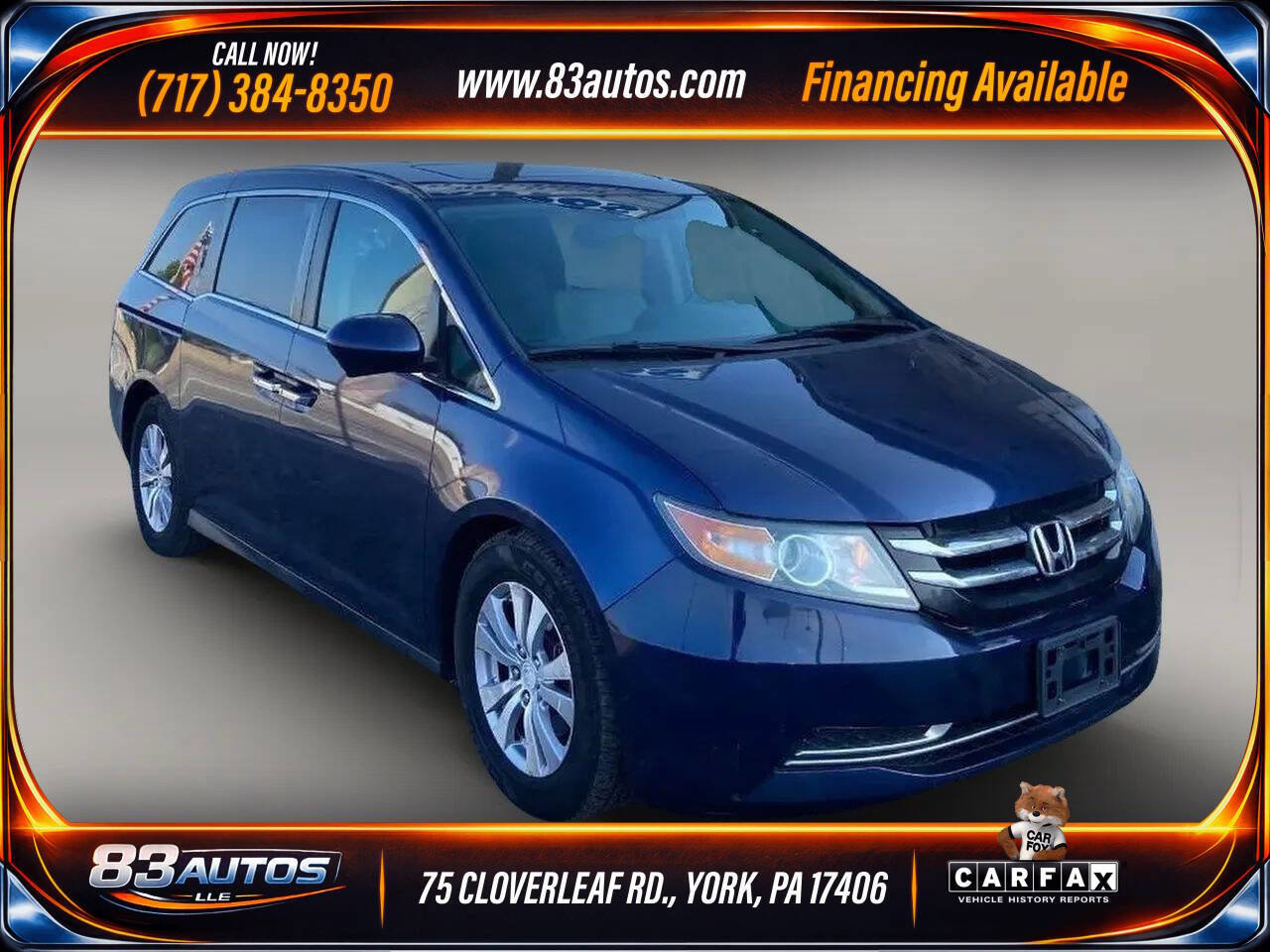 Used 2016 Honda Odyssey EX-L