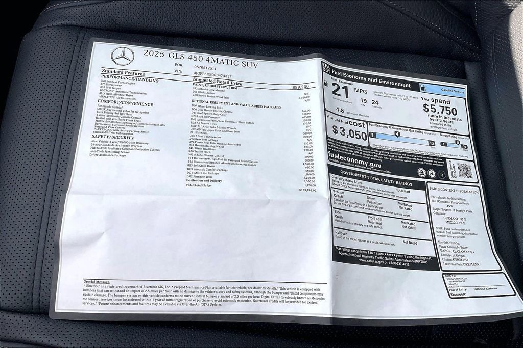 New 2025 Mercedes-Benz GLS 450 4MATIC image 14