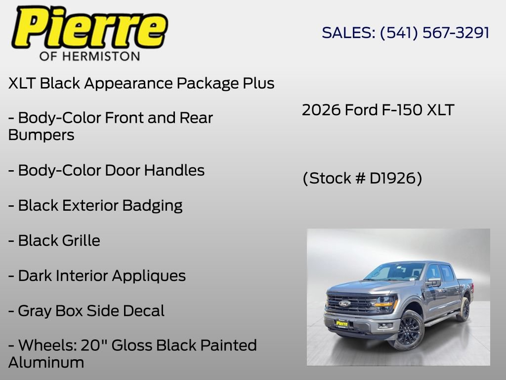 New 2026 Ford F150 XLT w/ Equipment Group 303A High AWD/4WD image 6