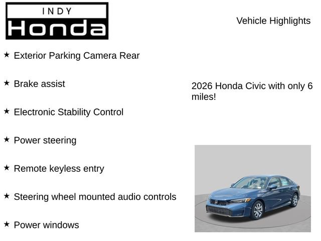 New 2026 Honda Civic LX image 7