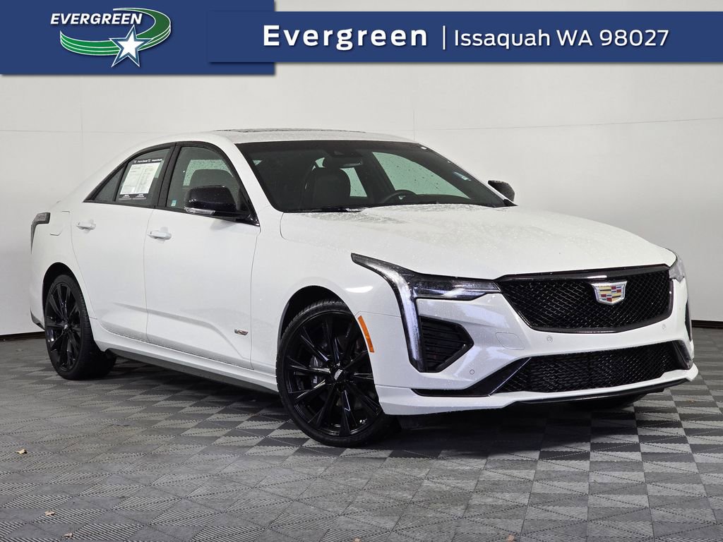 Used 2022 Cadillac CT4 V w/ LPO, ONYX Package image 1