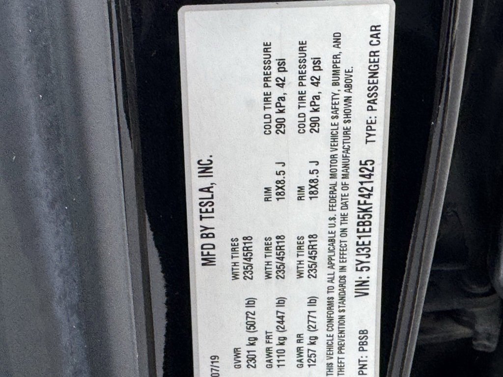 Used 2019 Tesla Model 3 Performance image 42