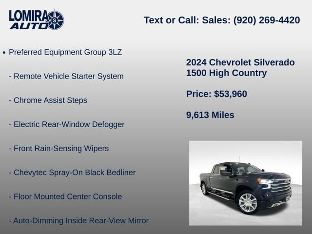 Used 2024 Chevrolet Silverado 1500 High Country w/ High Country Premium Package AWD/4WD image 21